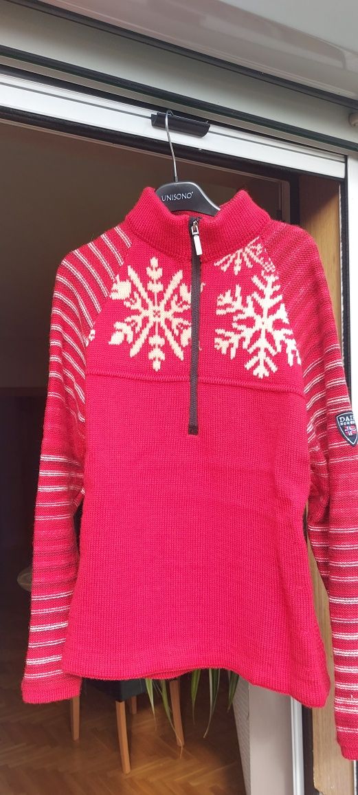 Czerwony damski sweter Dale of norway