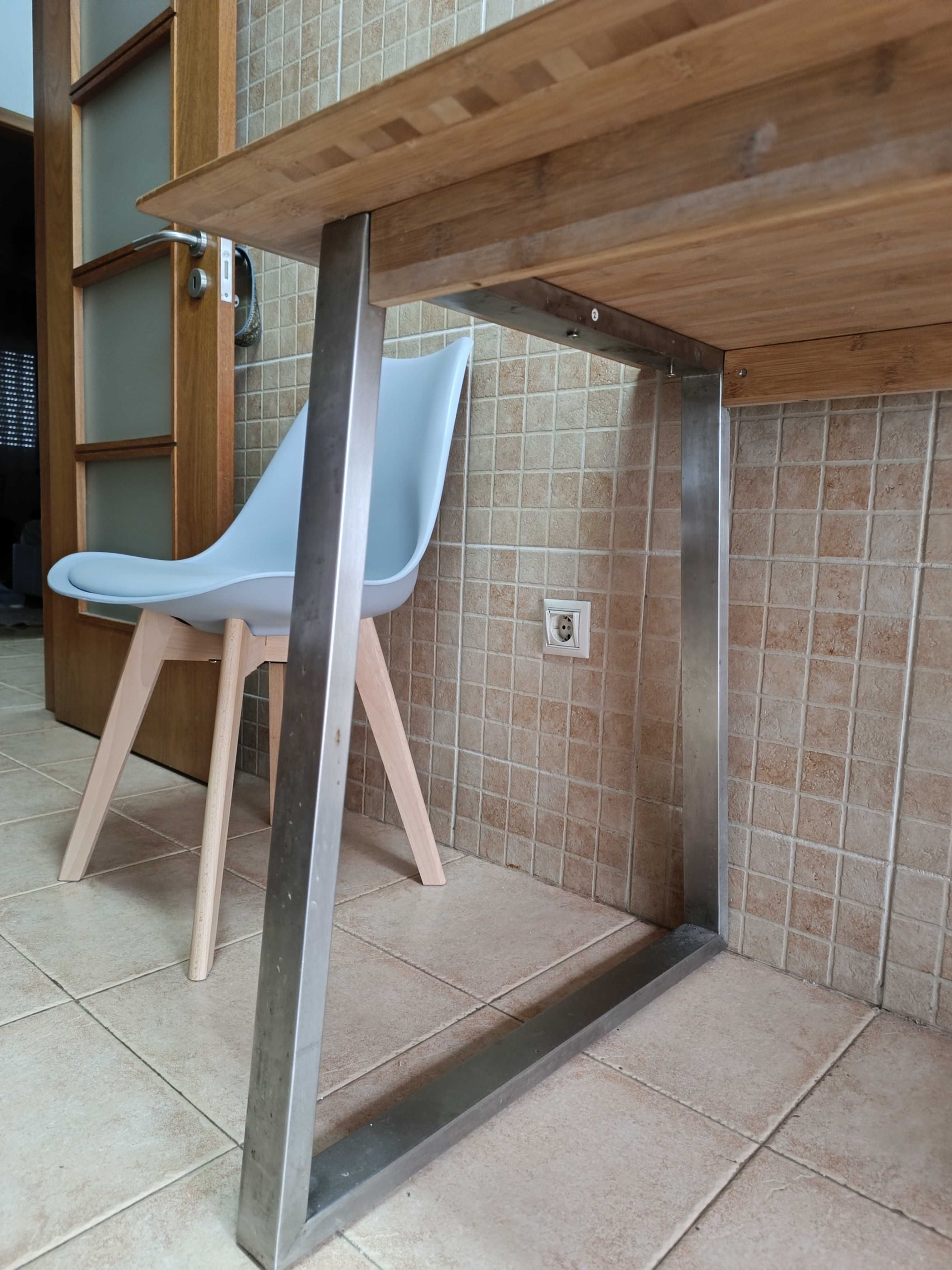 Mesa moderna bambu 120cm x 70cm
