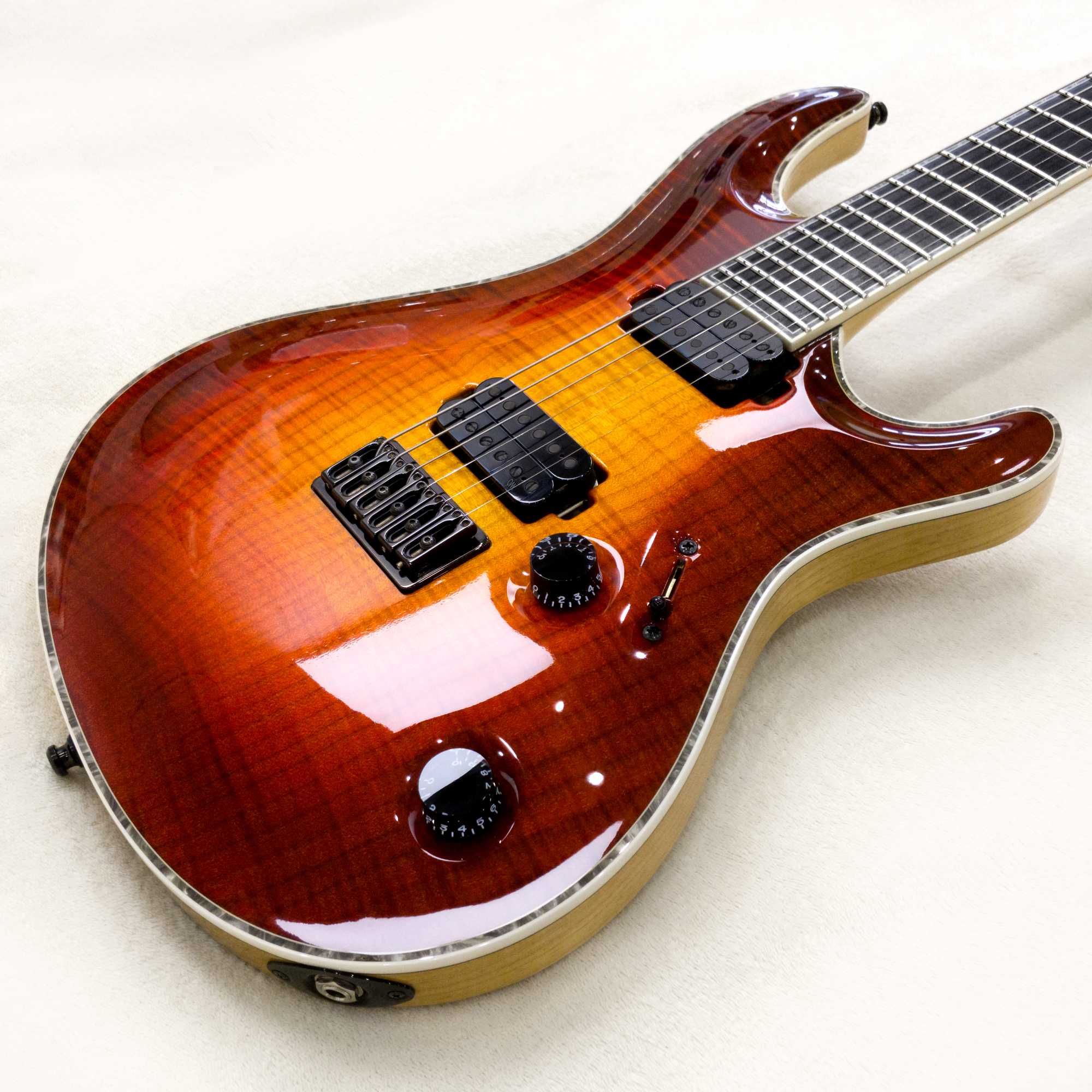 Mayones Regius Core 6 Lava Burst Bare Knuckle Hard Case Certyfikat