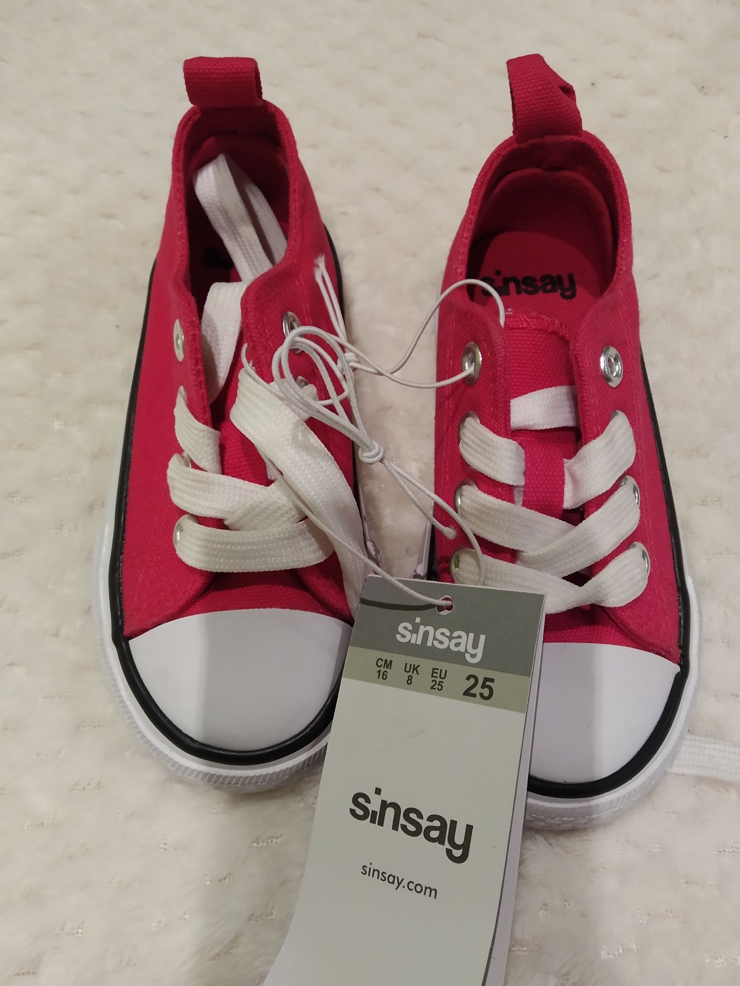 Różowe trampki Sinsay 25 nowe z metką