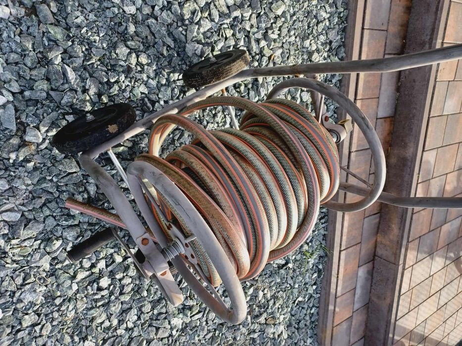 Wózek na wąż ogrodowy zwijacz na waz ogrodowy