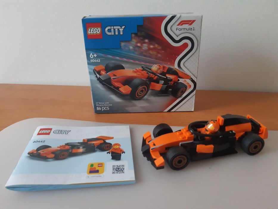 Lego City 60442 - F1 Kierowca i bolid McLaren. Jak nowe. OKAZJA