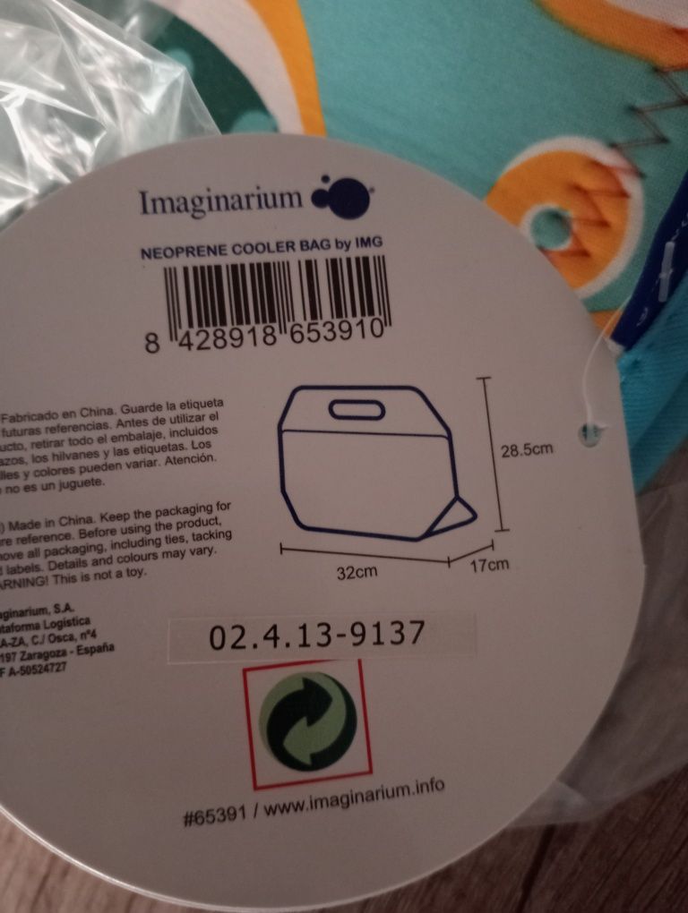 Lancheira de neoprene nova