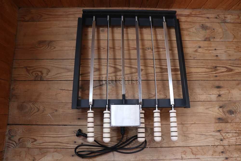 Napęd elektryczny do szaszłyków w grillu, palenisku, kominku, piecu