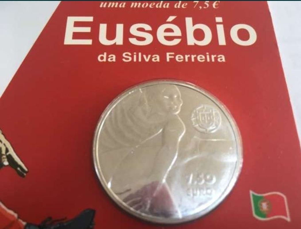 Moeda Eusébio 7,5€