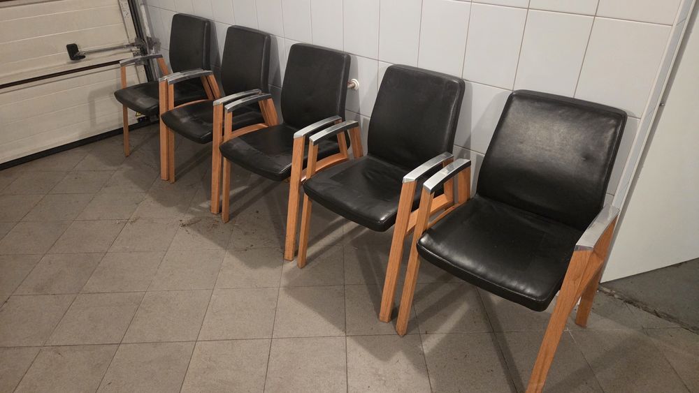 Brytyjskie fotele biurowe Sven Christiansen - 5 sztuk. Okazja!