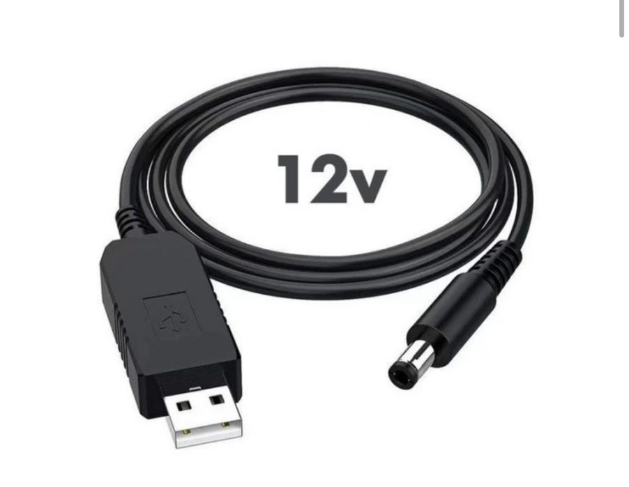 Кабель підвищує USB 5V на DC 9V /12V (5.5 х 2.1 мм) для роутера