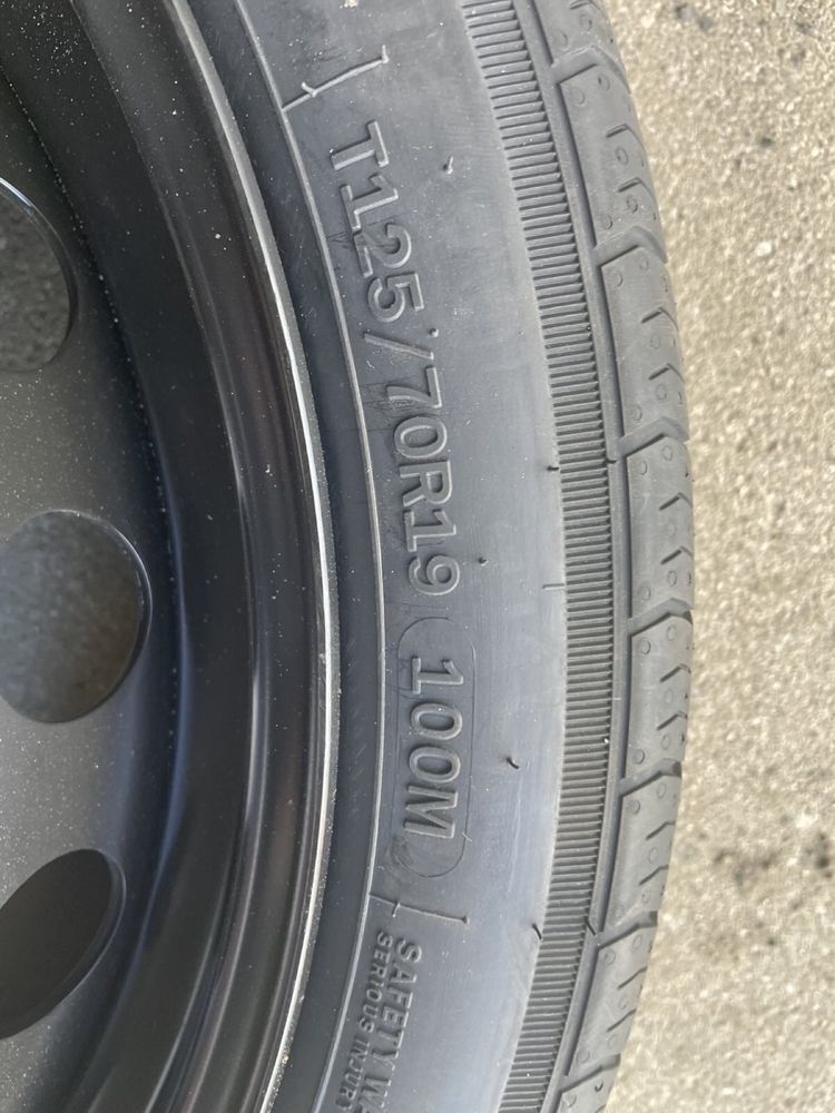 Kolo dojazdowe zapas audi a5 a4 8w f5 t125/70r19 et22 23r nowa