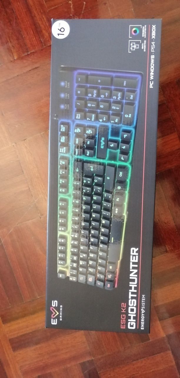 Teclado gaming novo