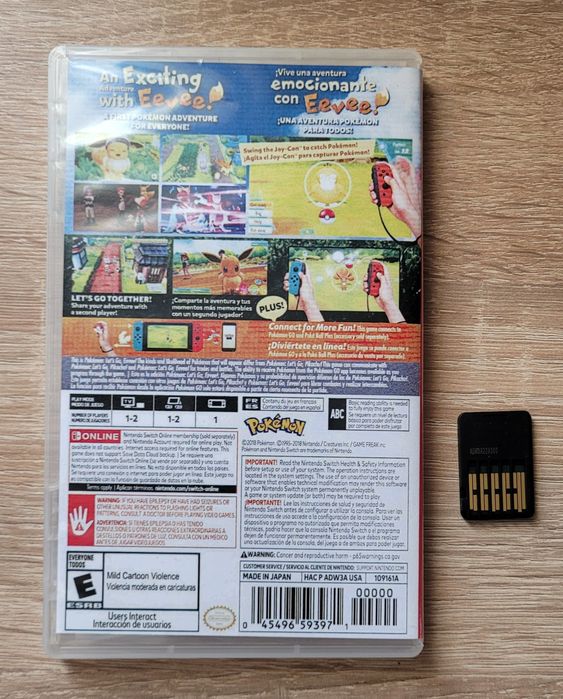 Pokemon Let's go Eevee Nintendo Switch