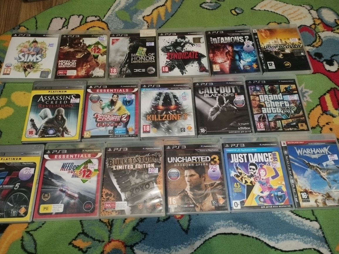 Продам коллекцию крутых игр на PlayStation 3, PS3