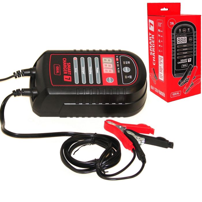 prostownik automatyczny smart charger 7 6/12v 7a  agm gel efb wet mf