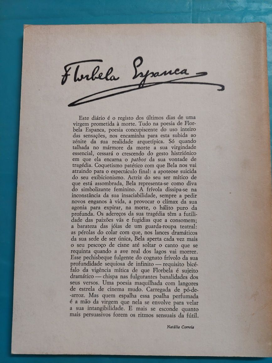 Livro de Florbela Espanca 'Diário do ultimo ano '