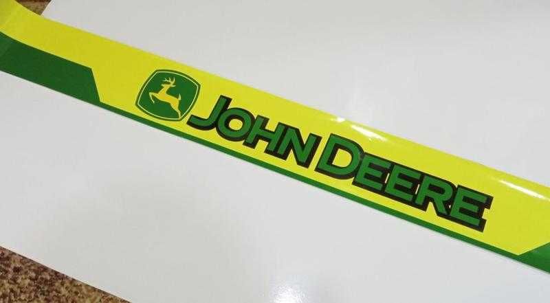 Наклейки на комбайн комбаин john Deere полоса на лобовое стекло