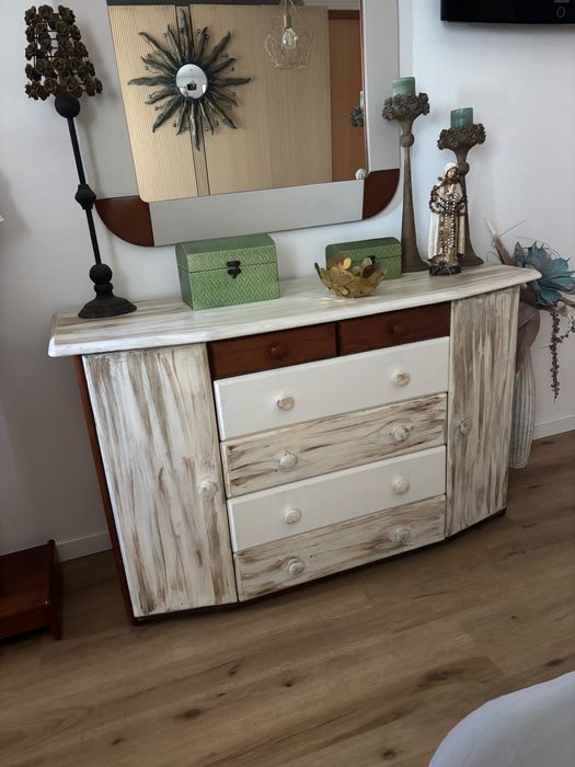 Espelho madeira maciça