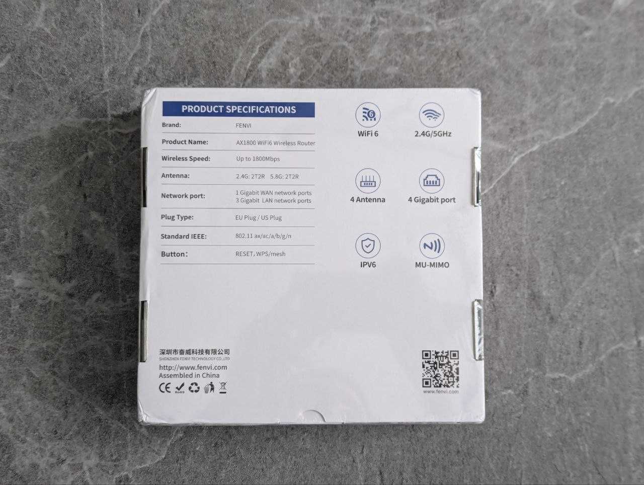 Роутер Fenvi AX1800 WiFi 6 2.4G/5G