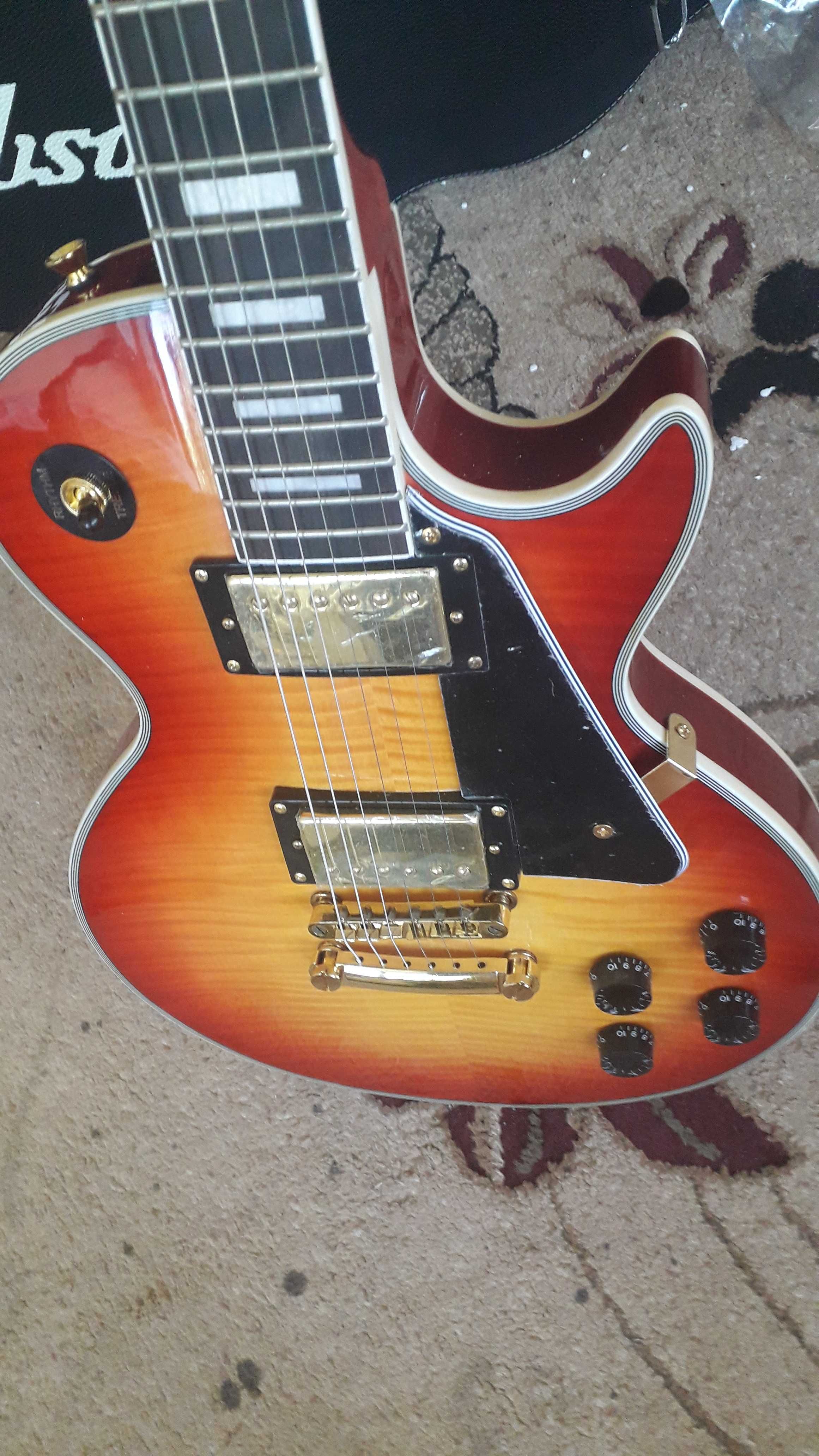 Электрогитара Гibson Les Paul Custom Sunburst Tea китай