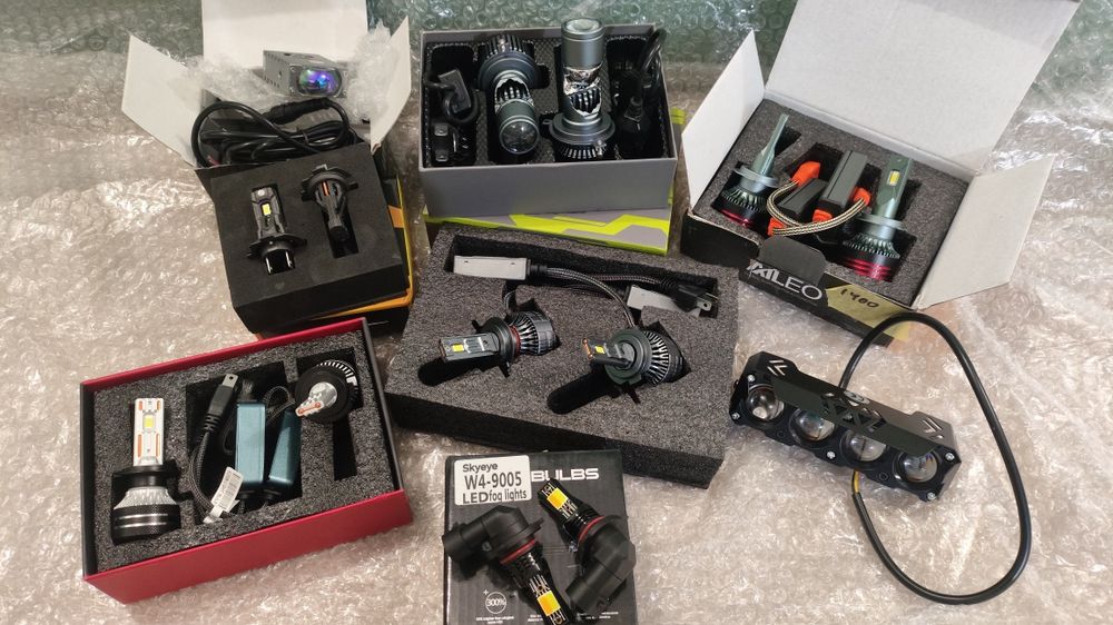 Міні лінзи лед лампи 6000К 45-67Вт. h4-h7 9005