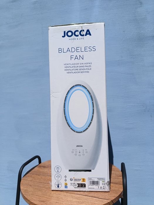 Jocca Wentylator bezłopatkowy oscylacyjny LED 4kol. pilot  3 poziom