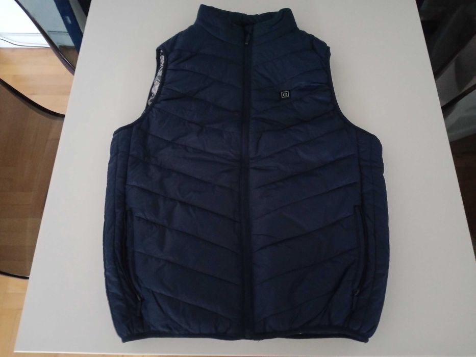 Podgrzewana kamizelka męska M granatowa