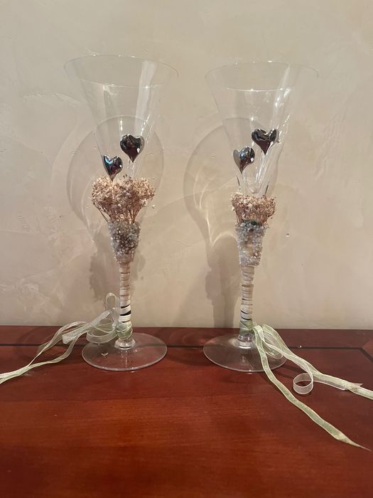 Бокалы свадебные. Весільні келихи