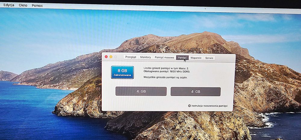 APPLE iMAC A1418 21.5'' i5-7360U 8GB DDR4 1TB SATA