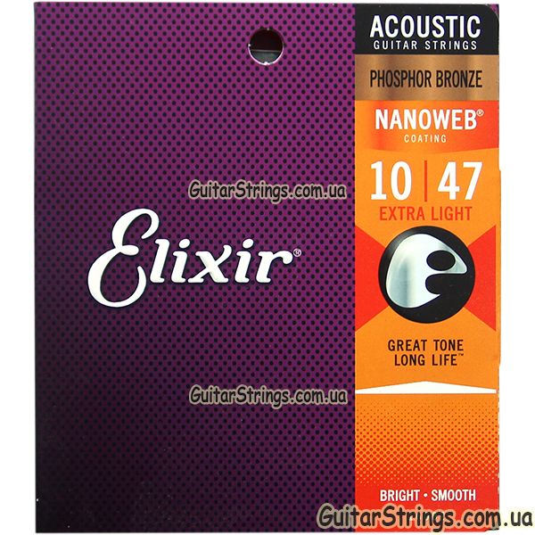 Струны Elixir для акустики электро и бас гитары Оригинал, Вся Украина