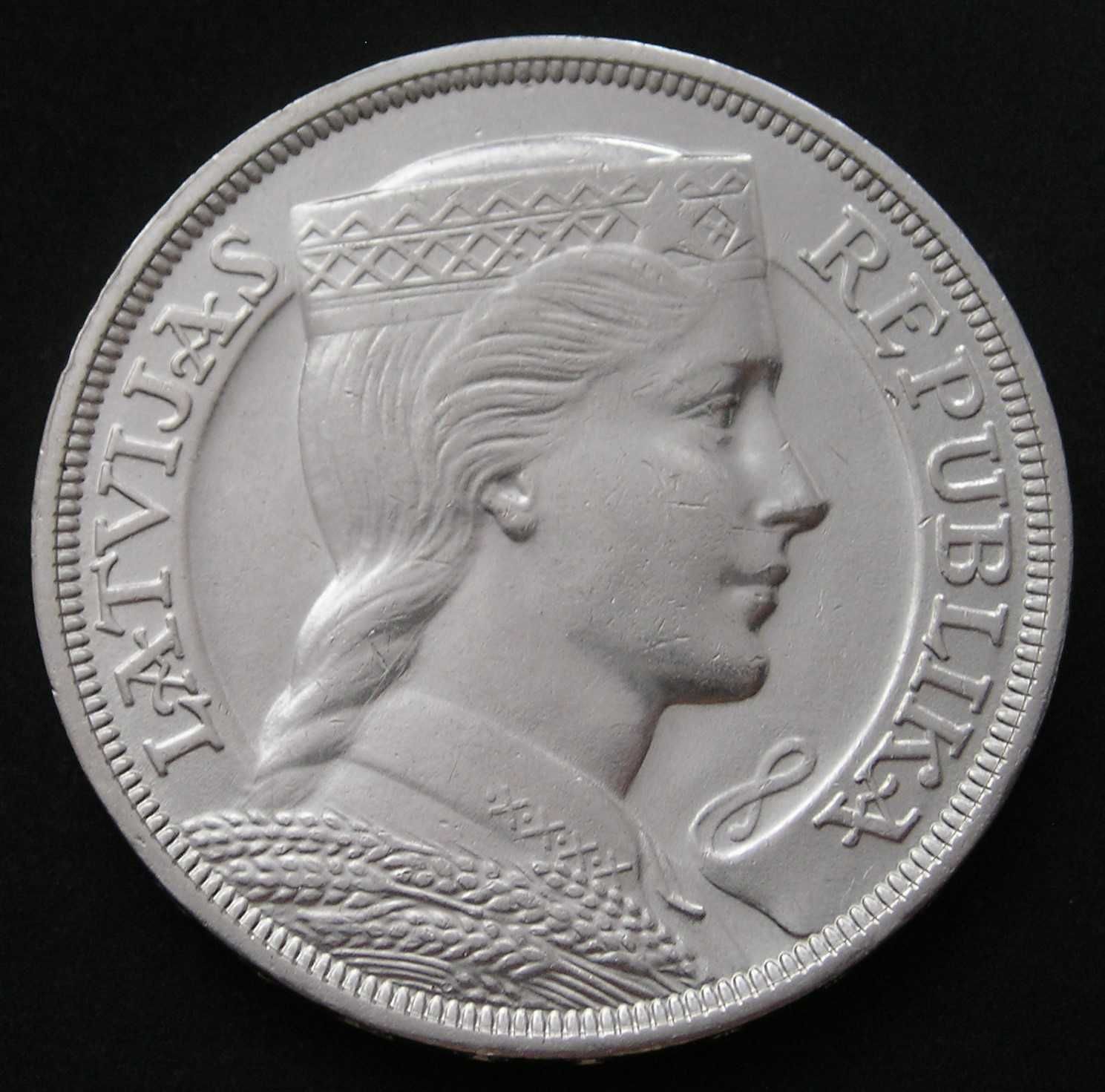 Łotwa 5 lati 1931 - srebrna