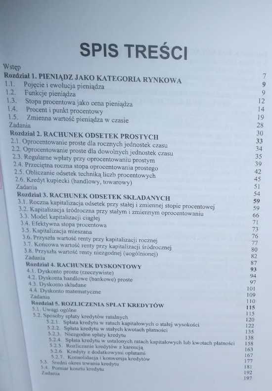 Kalkulacje finansowe Sobczyk wartość pieniądza kredyty inwestycje