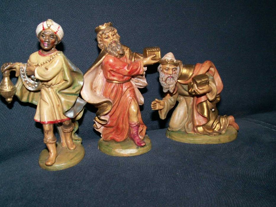 Figurki 11,5 cm - Włoskie  do szopki Bożonarodzeniowej - Komplet figur