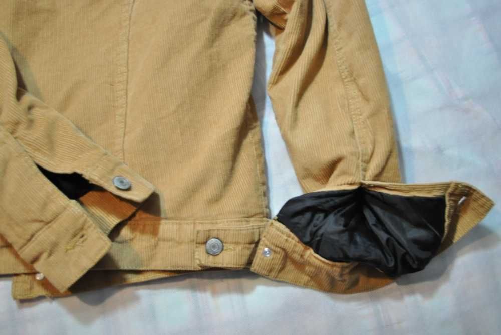 PRIMARK L męska kurtka sztruksowa na misiu ocieplana katana p1v