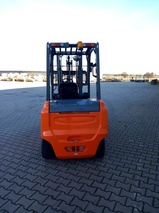 Wózek Widłowy Elektryczny 2,5t Maszt 3,3m Wolny Skok Bateria Lit-Jon