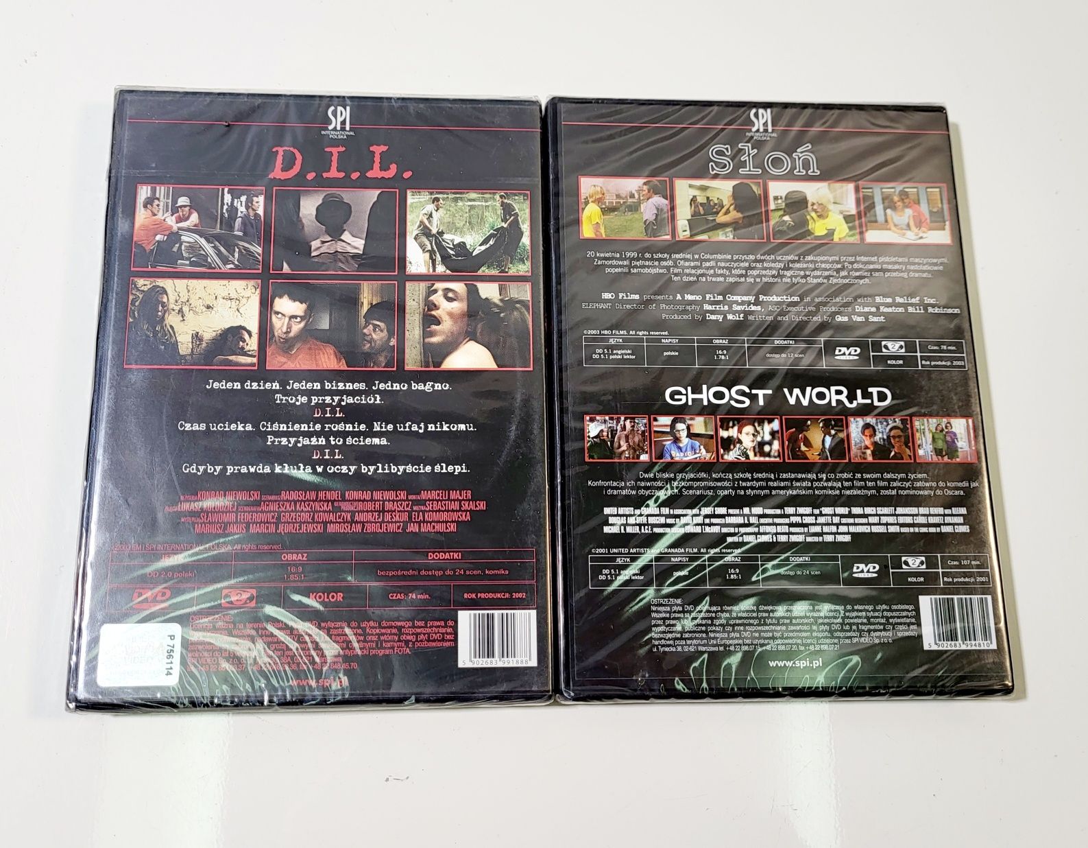 Słoń  Ghost World D.I.L. Jan Machulski płyty dvd nowe