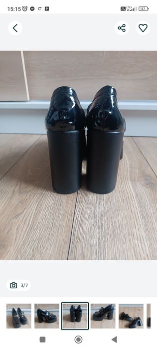 Czarne lakierowane szpilki