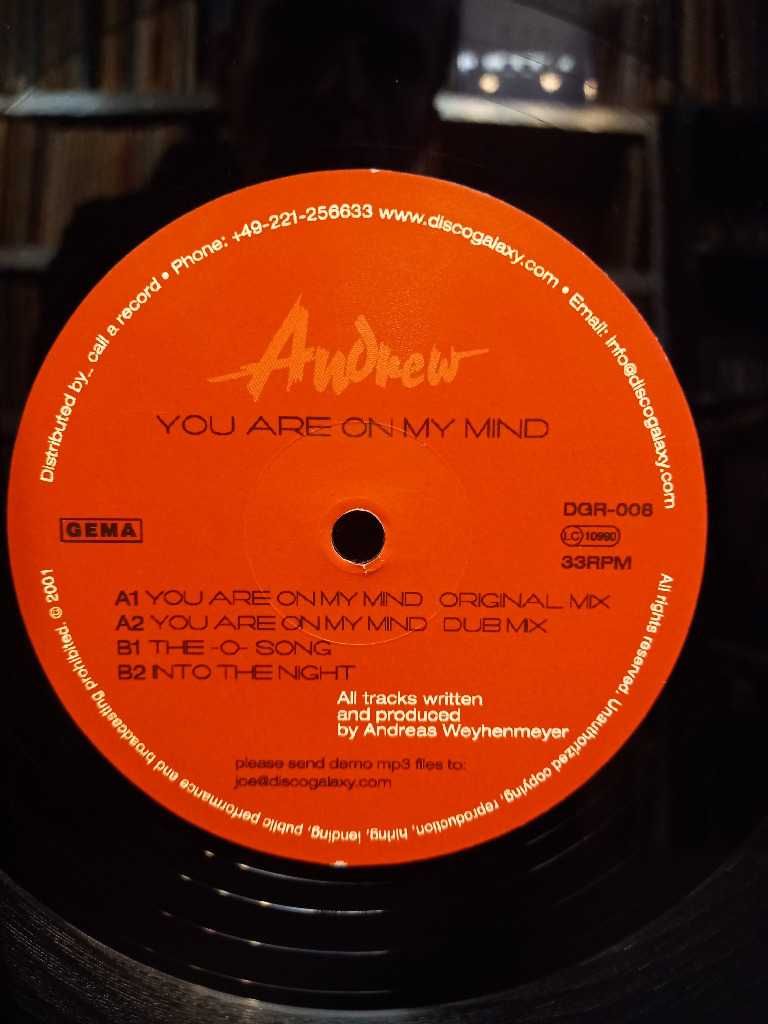 Andrew (2) – You Are On My Mind. House, płyta winylowa
