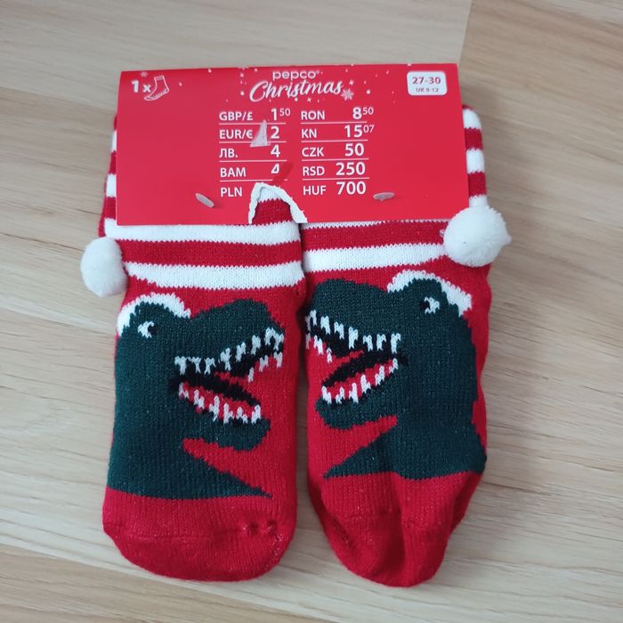 Skarpety świąteczne dla chłopca rozmiar 27/30