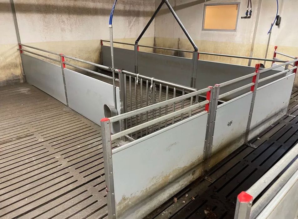 Огорожа свиноферми нержавійка , оцинковка з Данії