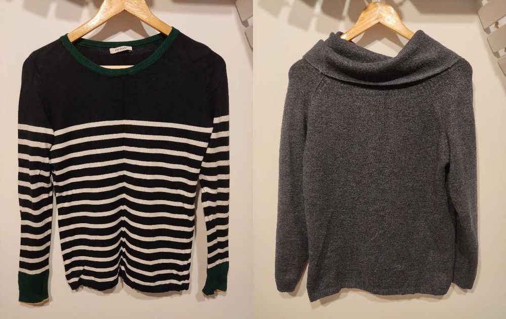 Damskie używane ubrania (11 szt.) S/M/L dobry stan