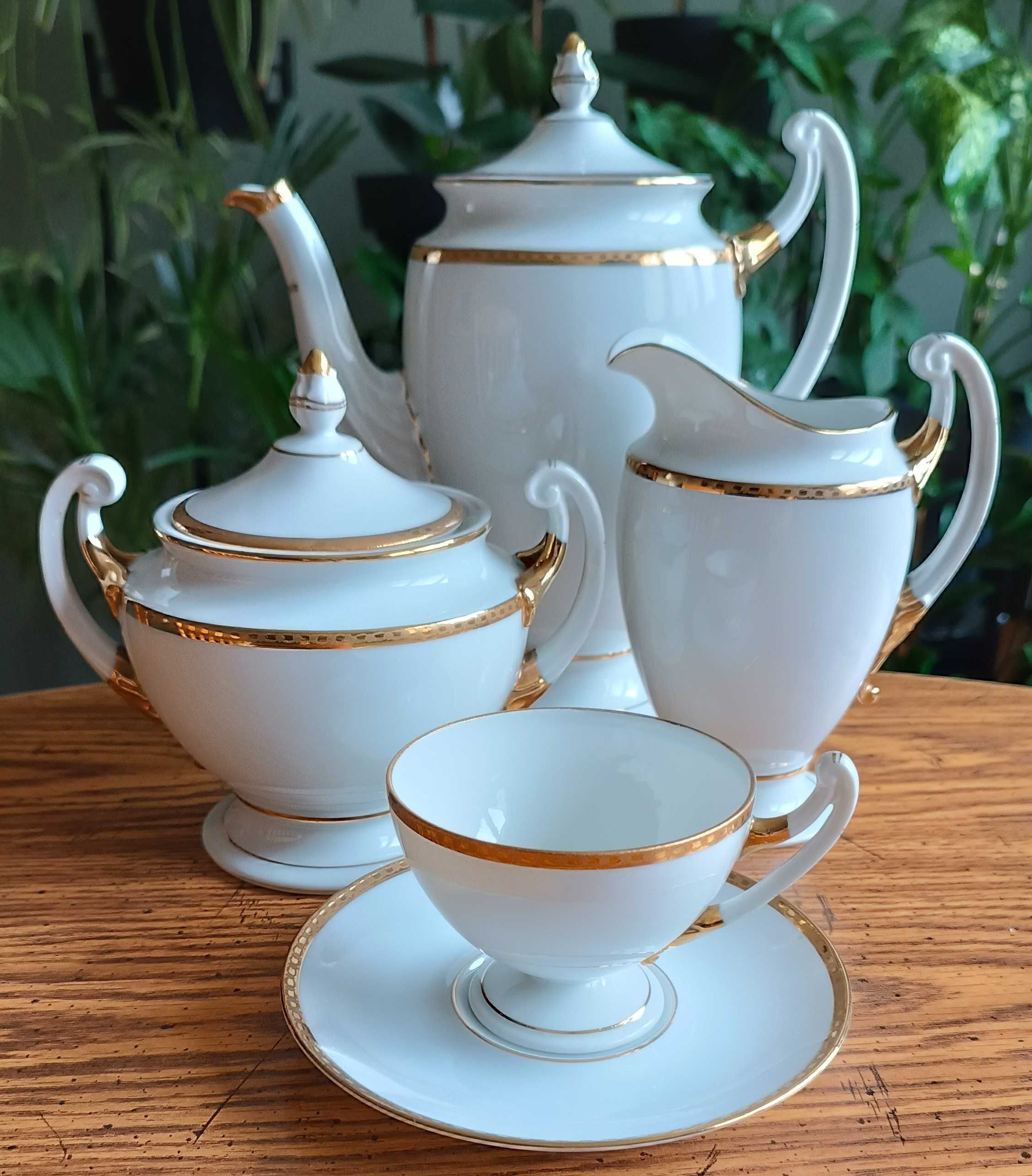 Porcelanowy zestaw dla dwojga- J. Schneider & Co, Bohemia.