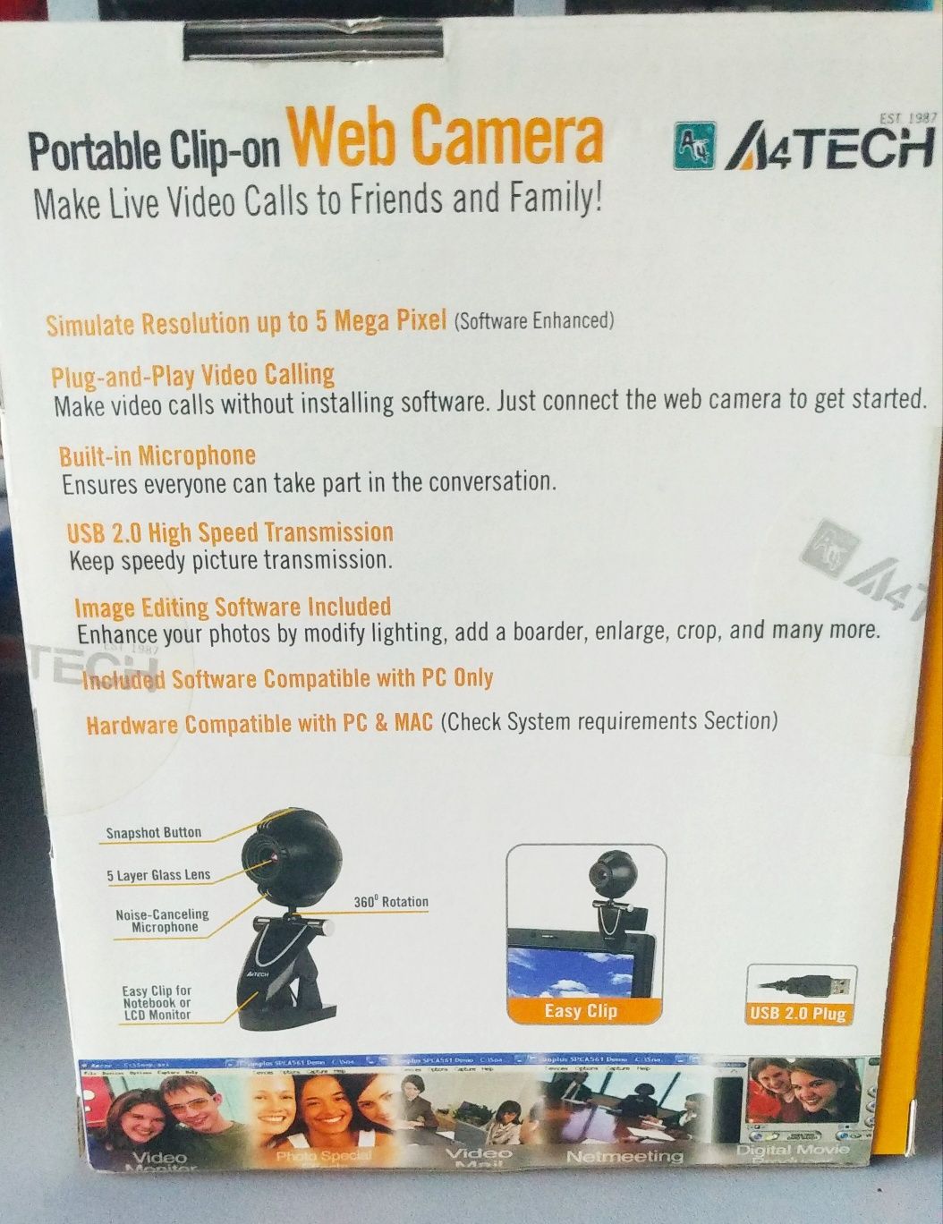 Продам веб видеокамеру с микрофоном"A4 tech".