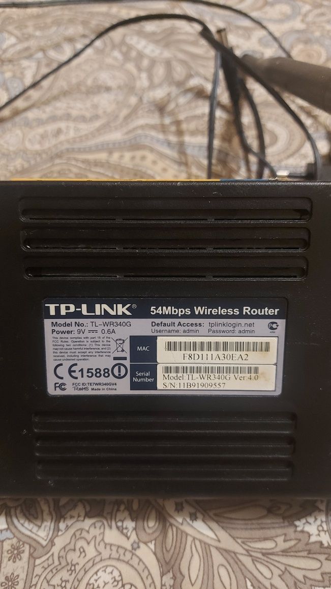 Router tp-link 54Mbps. Wi-Fi