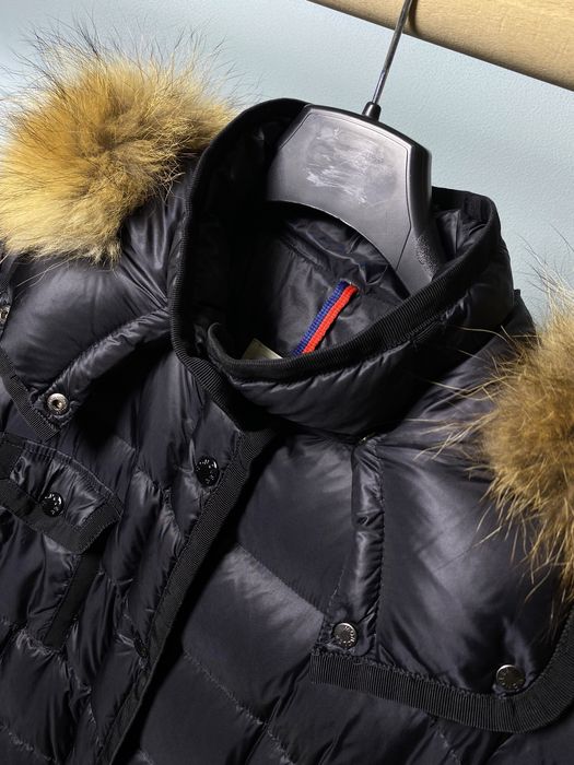 Пуховик жіночий Moncler Hermifur Оригінал