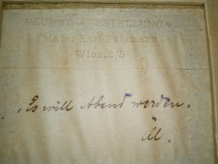 "Karl Fuhrmann" obraz sygnowany z wyceną