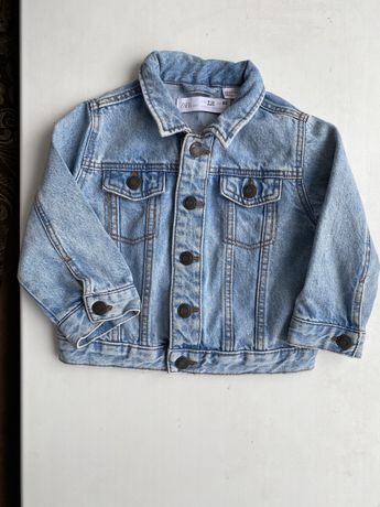 Джинсовка джинсовая куртка Zara 9-12