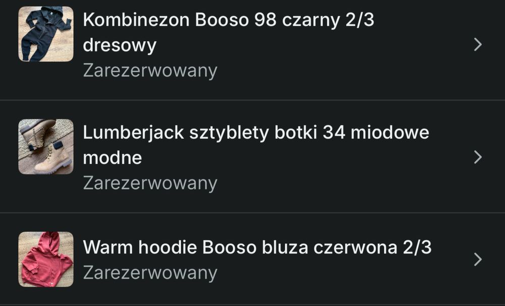 Zestaw ubran i butow mix