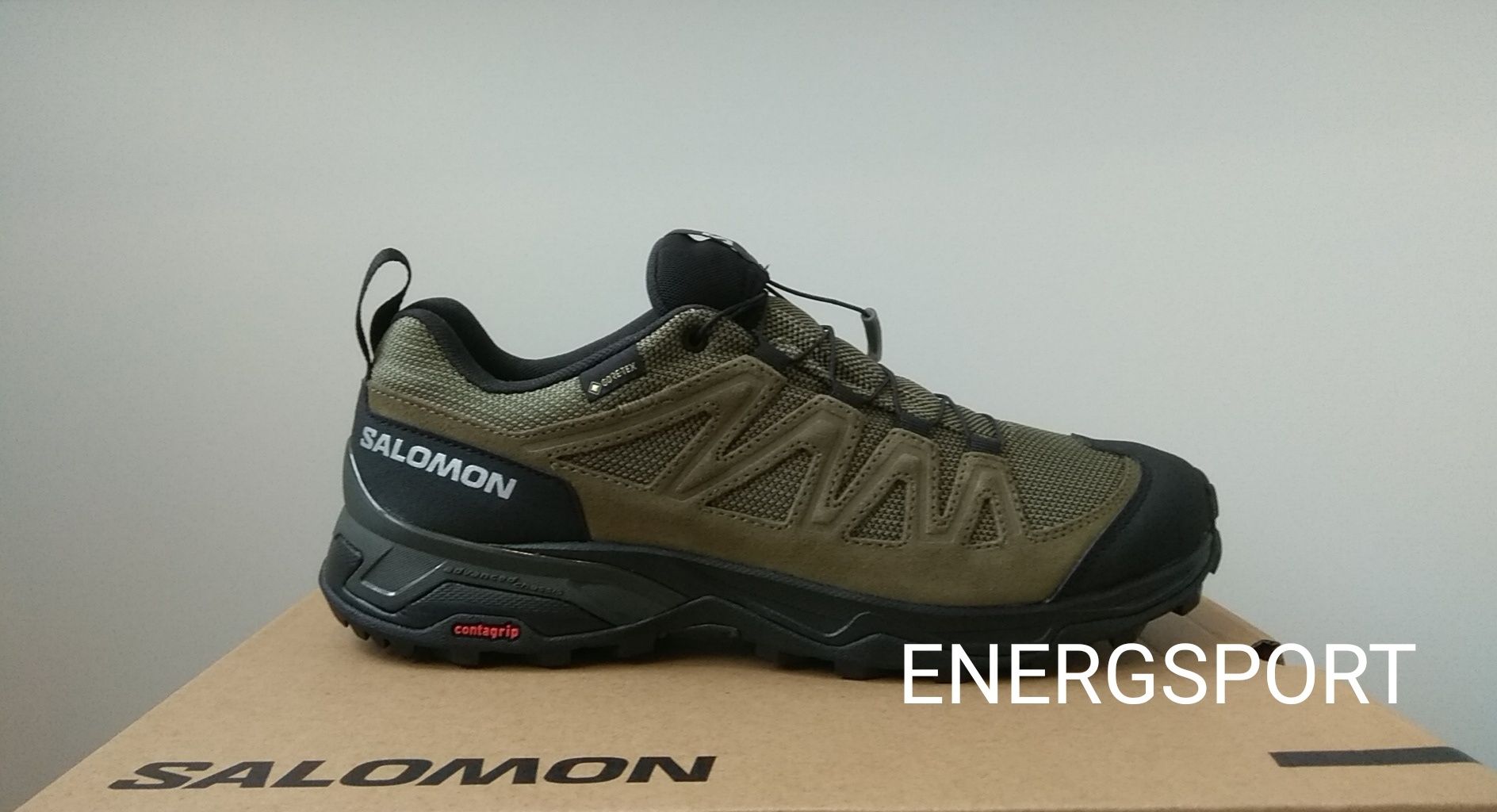 Кросівки swift Salomon X Ward Leather GTX хакі 41 ⅓  тактичне