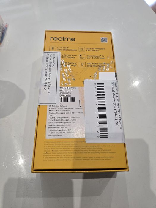 Smartfon Realme 14 Pro+ 5G 8/256GB Czarny nowy