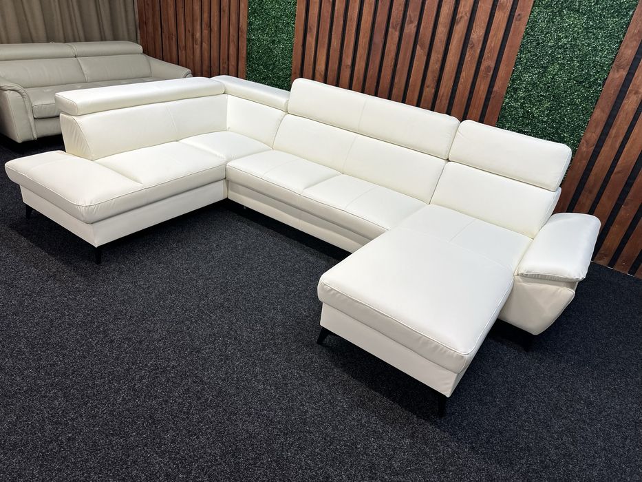 НОВИЙ шкіряний кутовий П-подібний диван . Німеччина. Кожаный уголок.