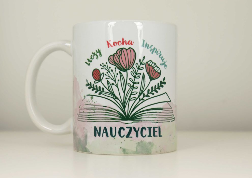 Kubek 330 ml na Dzień Nauczyciela  Twoja Dedykacja