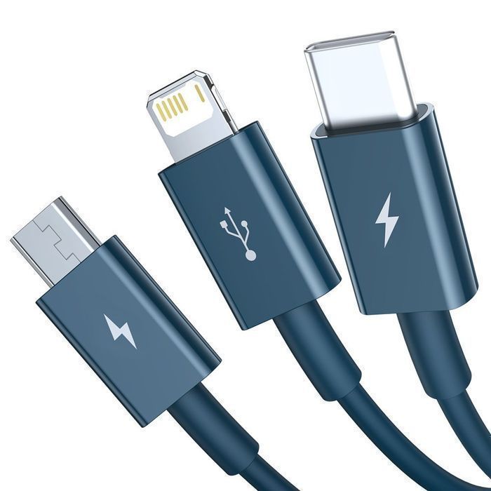 Kabel USB Baseus 3w1 z Lightning / USB Typ C / Micro USB 1.5M